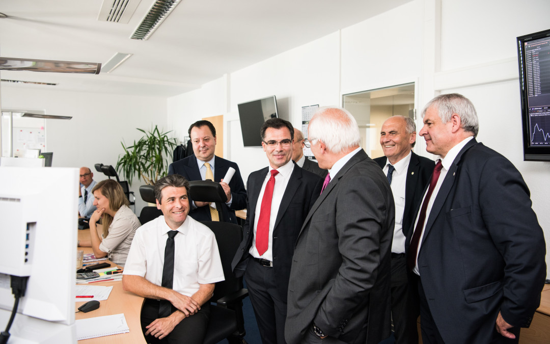 Waldemar Westermayer besucht die European Energy Exchange