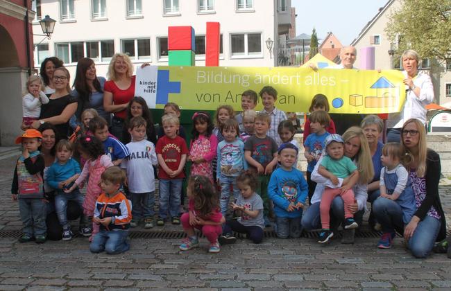 Waldemar Westermayer unterstützt Aktionstag der Kindernothilfe vor Ort in Leutkirch