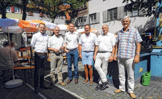 Waldemar Westermayer zu Besuch beim CDU-Frühstück in Wangen