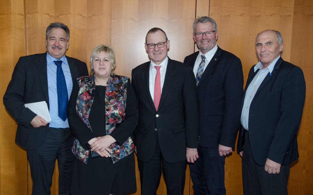 Gespräch mit Genossenschaftspräsident Dr. Roman Glaser im Deutschen Bundestag